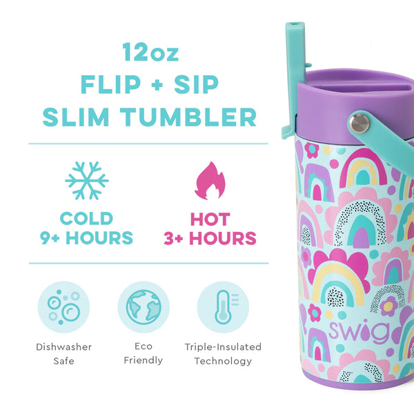 Flip + Sip Tumbler 12oz - Rainglow