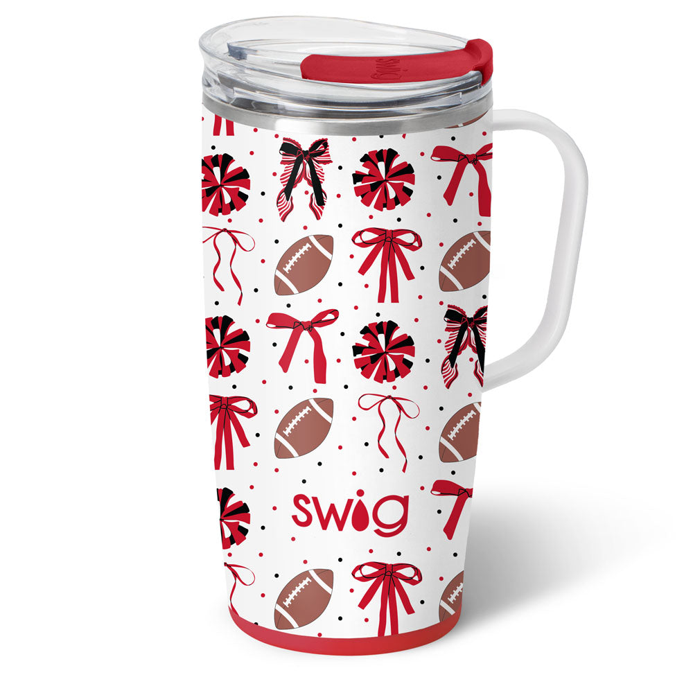 Preorder We've Got Spirit Black/Red Travel Mug 22oz GAMEDAY