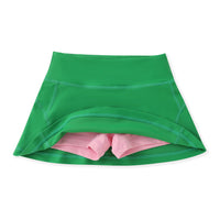 Green/Pink Tennis Skort