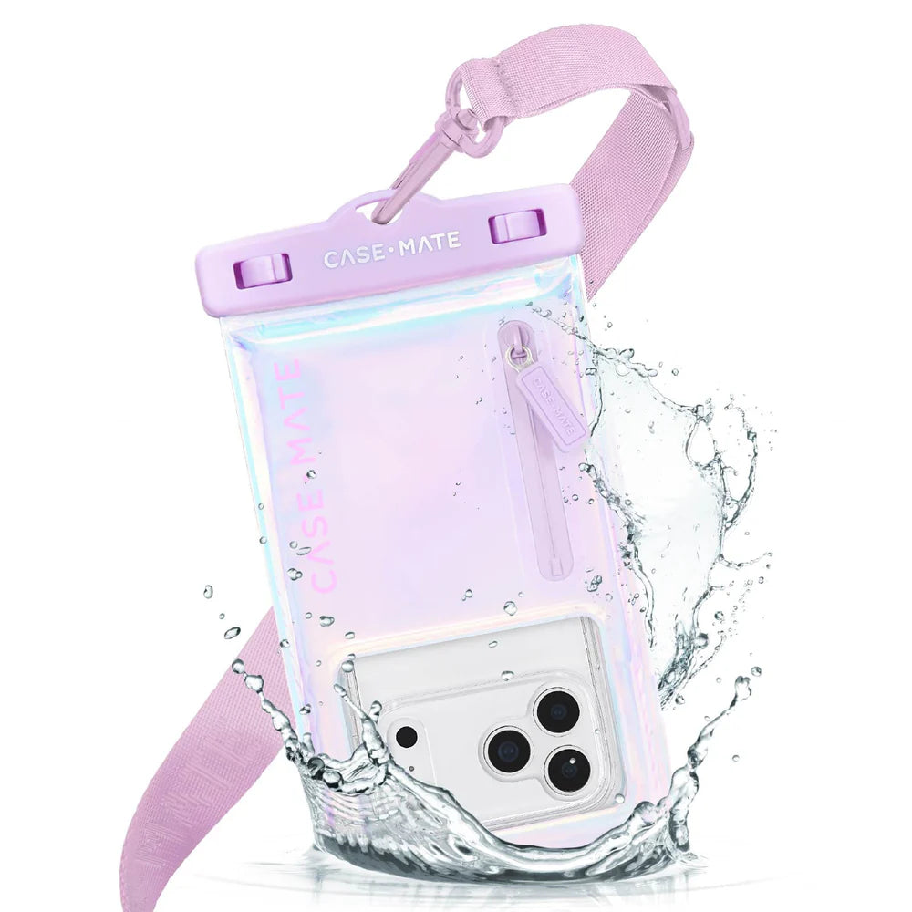 Waterproof Floating Pouch With Zip Pocket- Soap Bubble