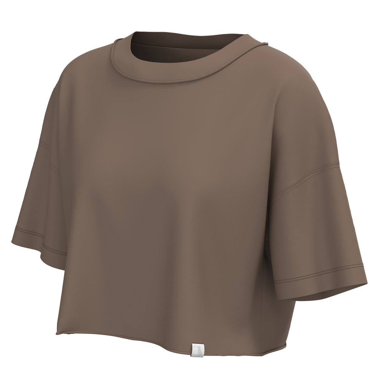 LG Boxy Crop Tee - Cocoa