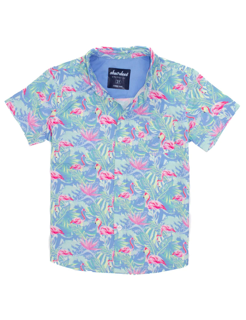 Boys Shordees Summer Shirt - Floral