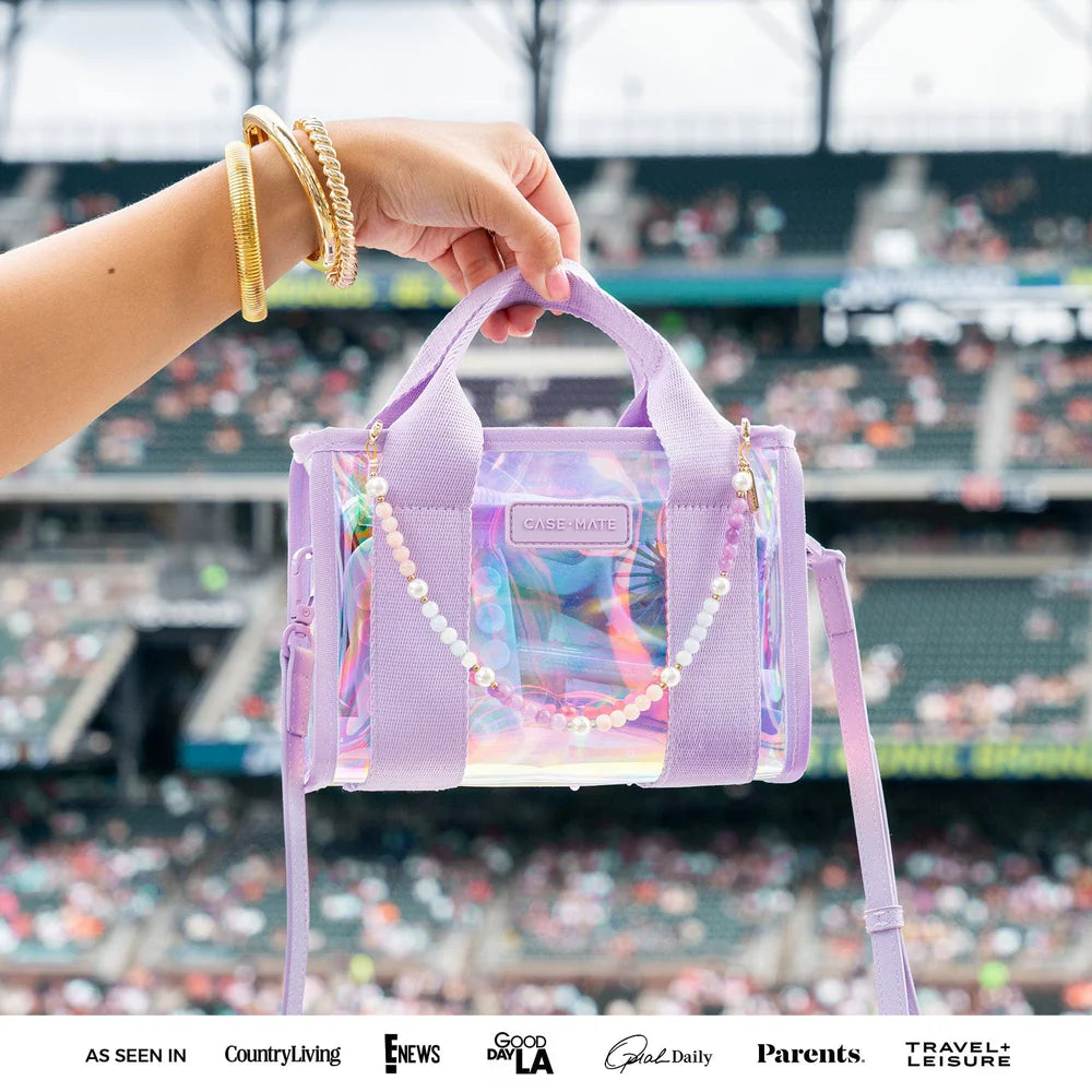 Clear Stadium Bag- Iridescent