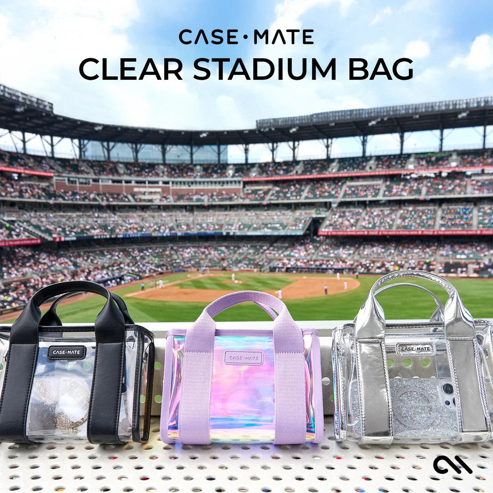Clear Stadium Bag- Iridescent