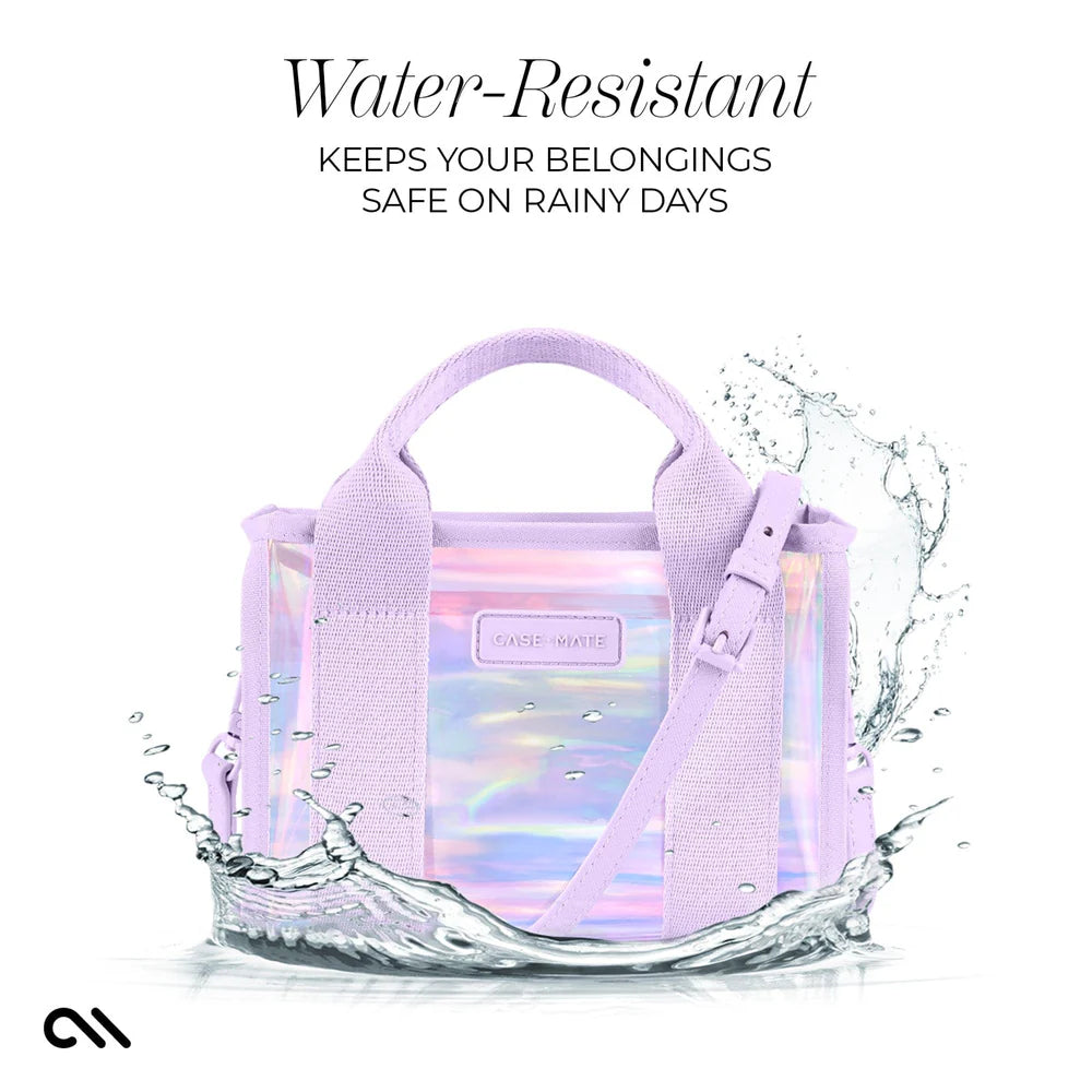 Clear Stadium Bag- Iridescent