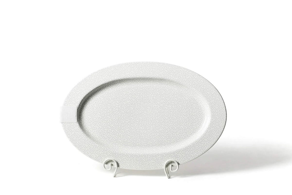 Stone Small Dot Big Entertaining Oval Platter