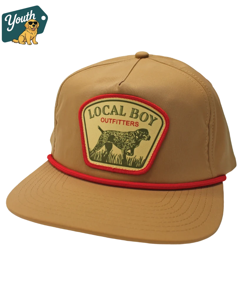 Youth GSP Badge Low Profile Rope Hat- Tan