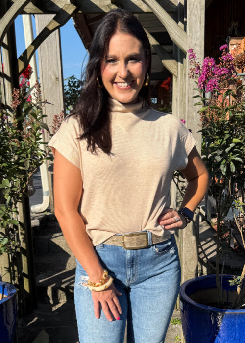 The Blake Top - Tan