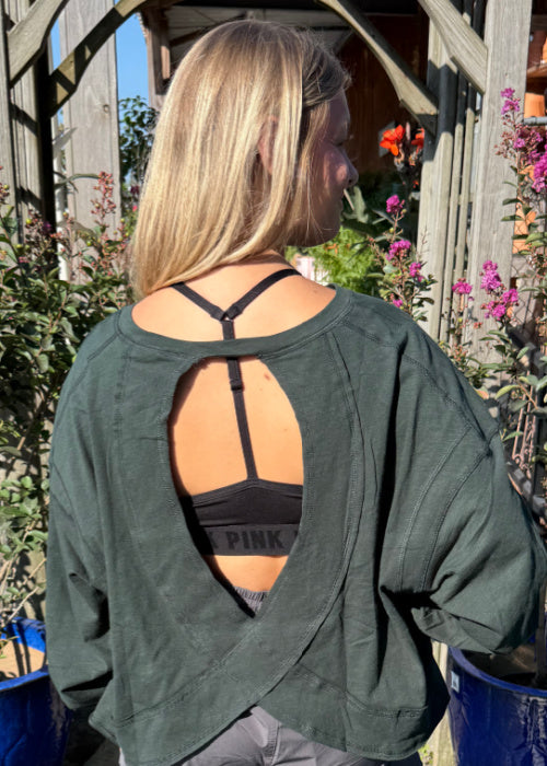 The Ava Top - Hunter Green