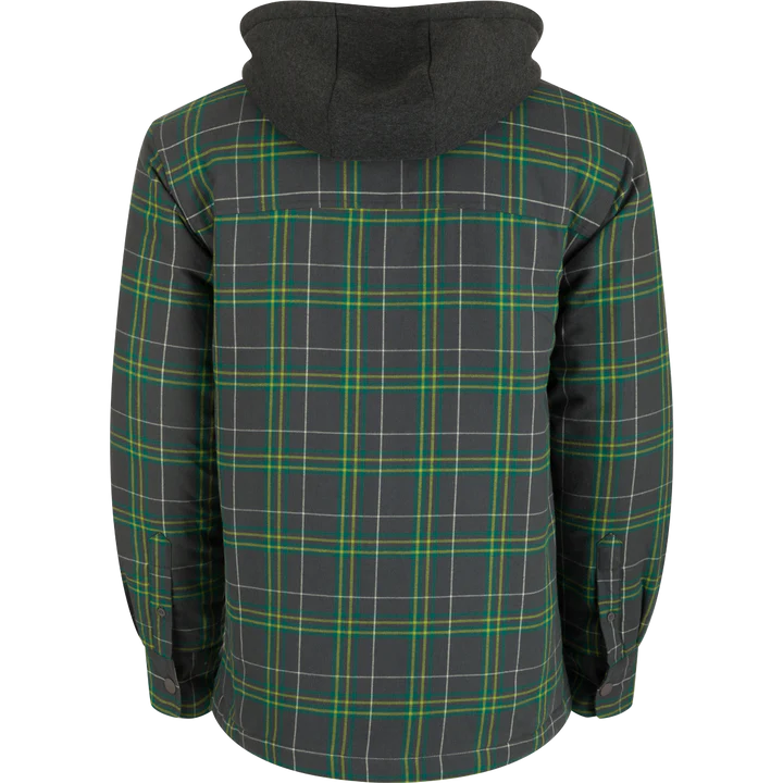 The Campfire Flannel Hoodie - Kalamata Olive