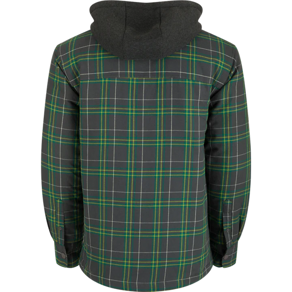 The Campfire Flannel Hoodie - Kalamata Olive