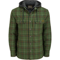 The Campfire Flannel Hoodie - Kalamata Olive