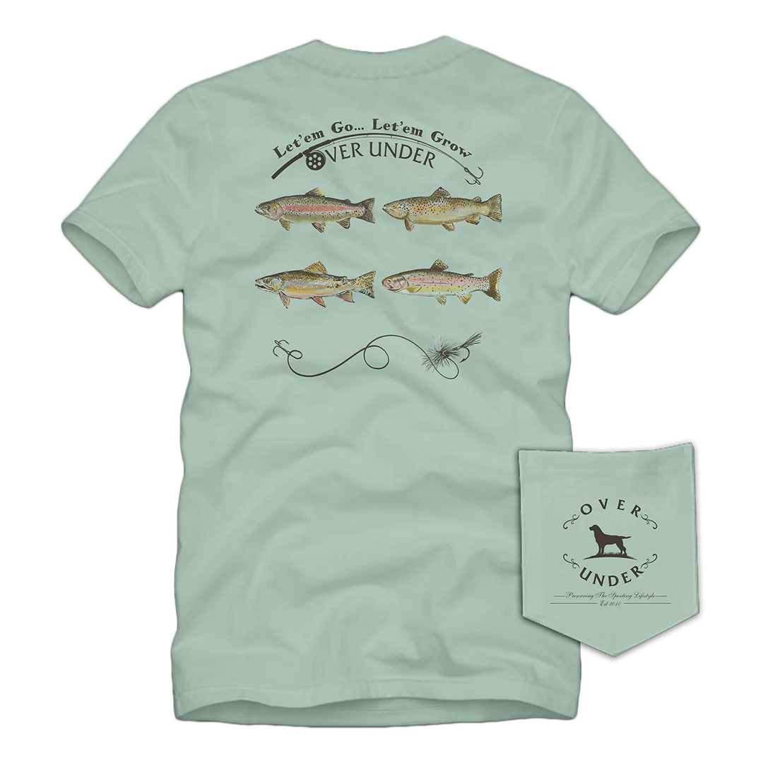 S/S Trout Slam T-Shirt - Green Tea