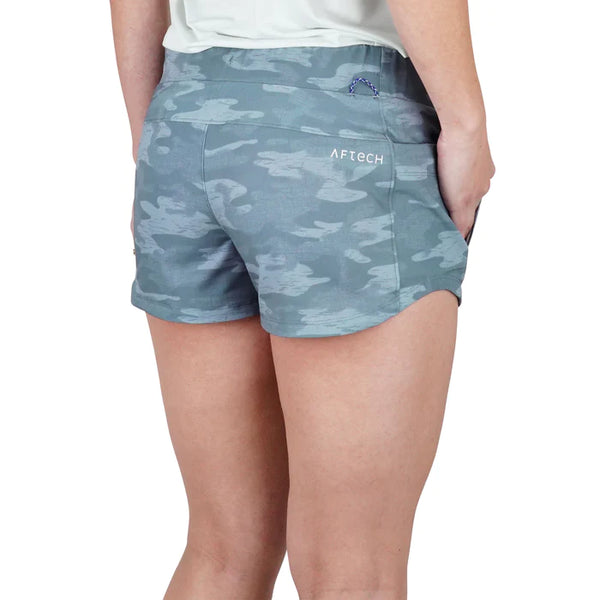Impact Camo Shorts- Light Gray Blur Camo