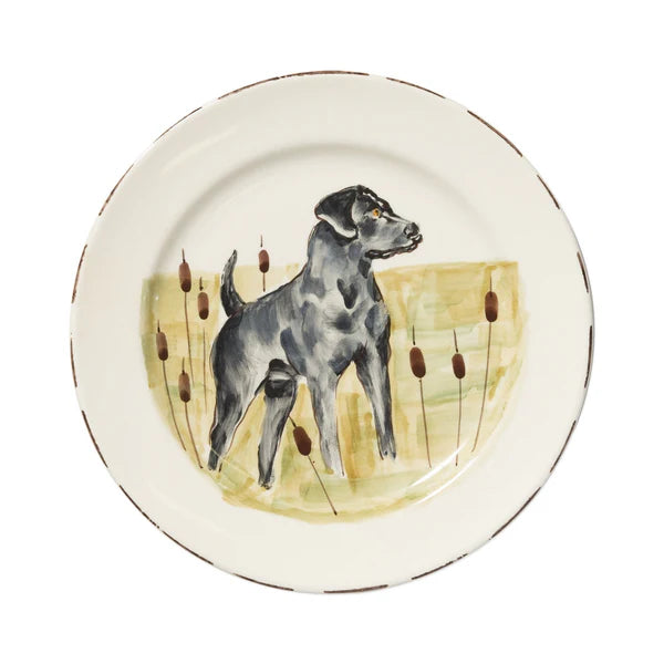 Wildlife Black Lab Dinner Plate