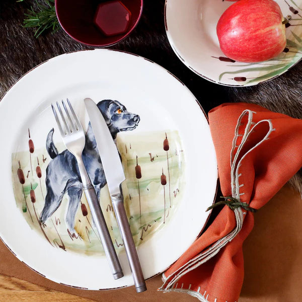 Wildlife Black Lab Dinner Plate