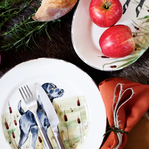Wildlife Black Lab Dinner Plate