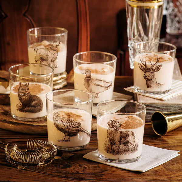 Wildlife Assorted Lowball Glasses