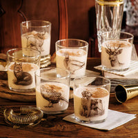 Wildlife Assorted Lowball Glasses