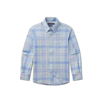 Youth Barnstable Lines Performance Dress Shirt- Light Blue & Lilac