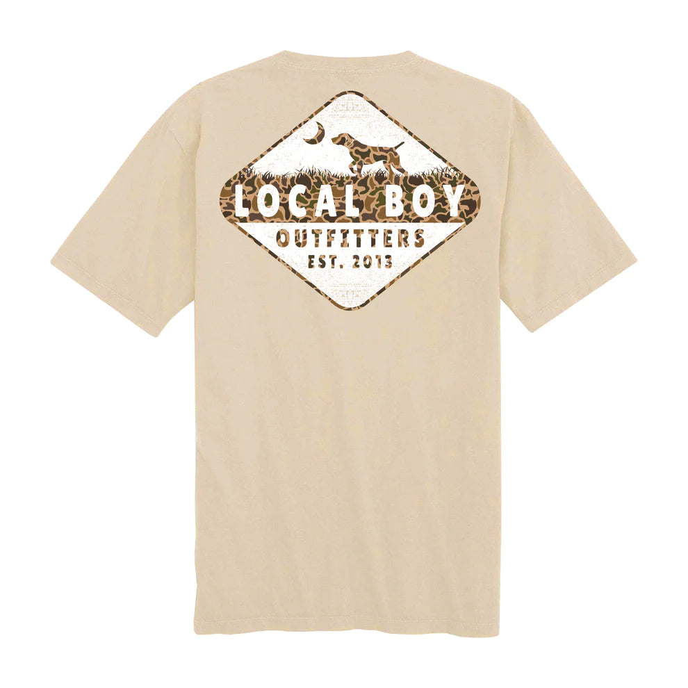 Youth Local Dog Old School Camo Tee - Latte