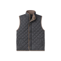 Youth Huntington Quilted Vest - Slate Gray