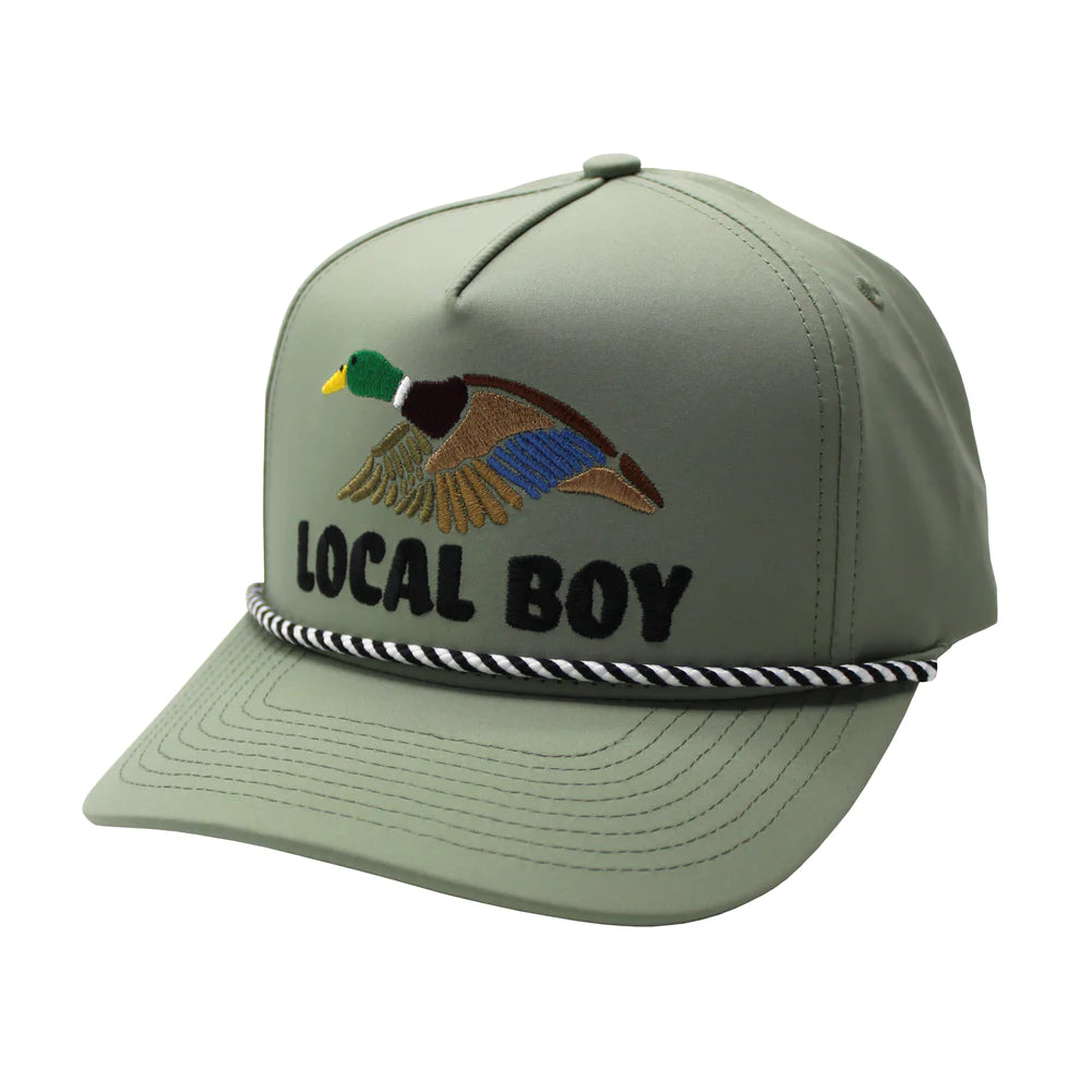 Youth Wild Duck Rope Hat - Loden/White