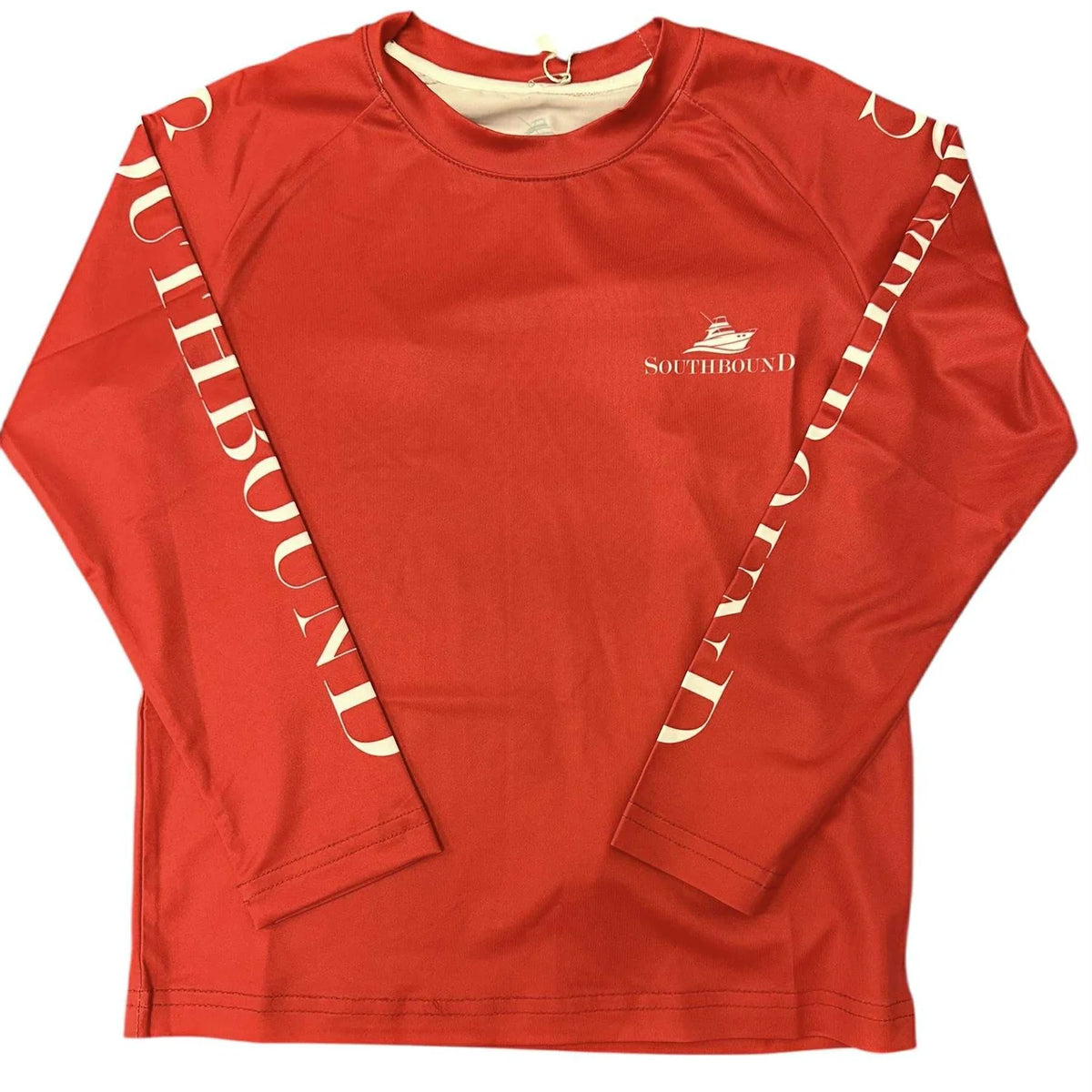 Boys Performance Red Rash Guard