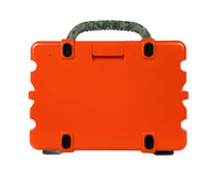 Turtle box- Orange with Camo Handle