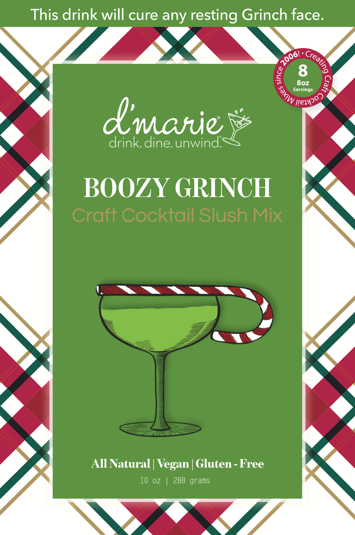 Boozy Grinch Cocktail Slush Mix