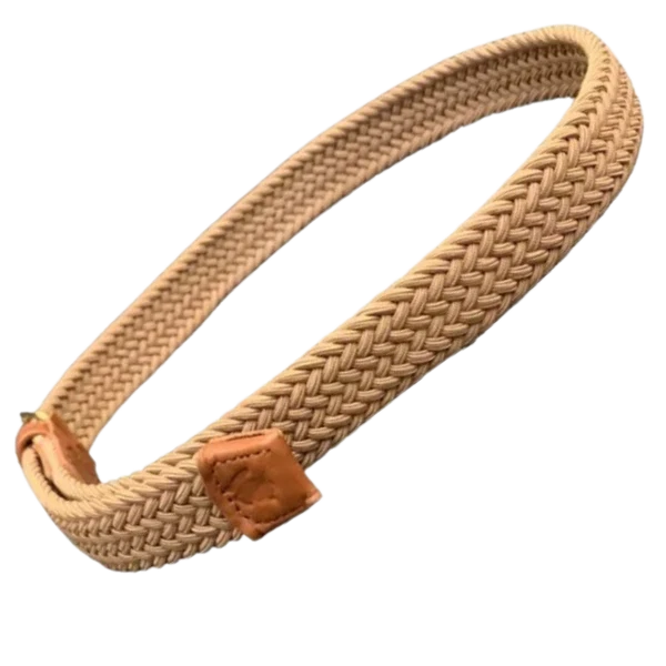 Boys Braided Bely- Khaki
