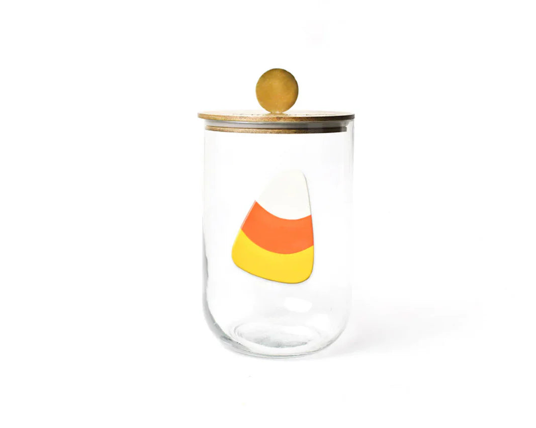 Happy Everything Mini Wooden Lid Glass Jar