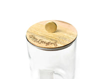 Happy Everything Mini Wooden Lid Glass Jar