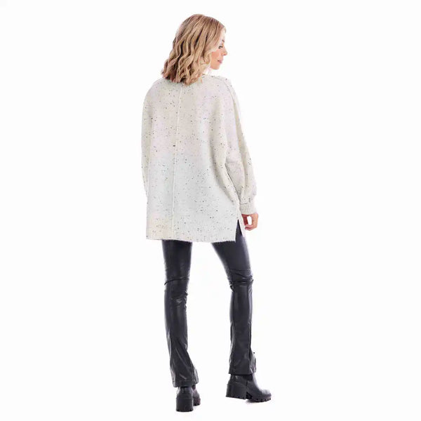 Cindy V-Neck Sweater-White