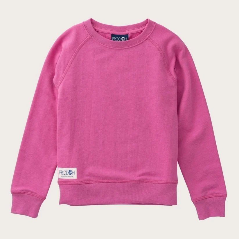 Girls Classic Crew Control Sweatshirt - Phlox Pink