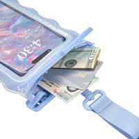 Wavy Waterproof Floating Phone Pouch- Mist Twinkle
