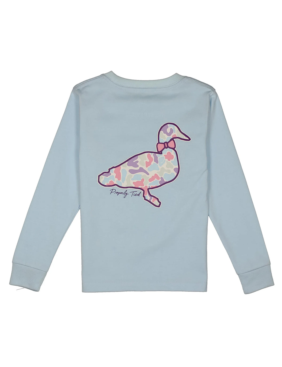 Girls Cotton Candy Camo Logo LS- Periwinkle