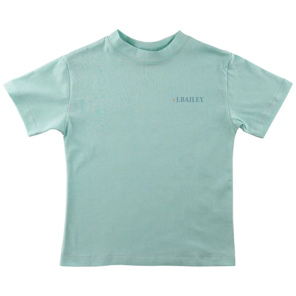 Short Sleeve Logo Tee- Crawfish on Mint