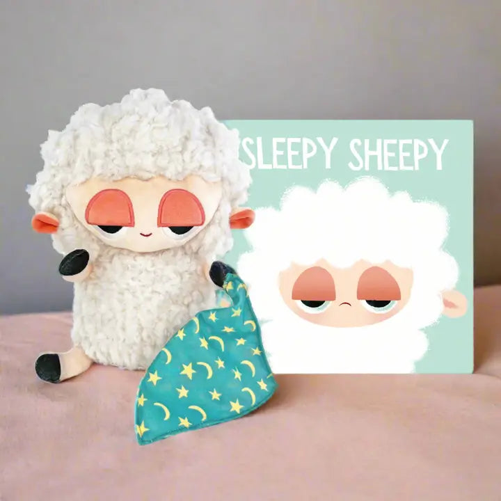 Sleepy Sheepy Plush with Hardcover Book