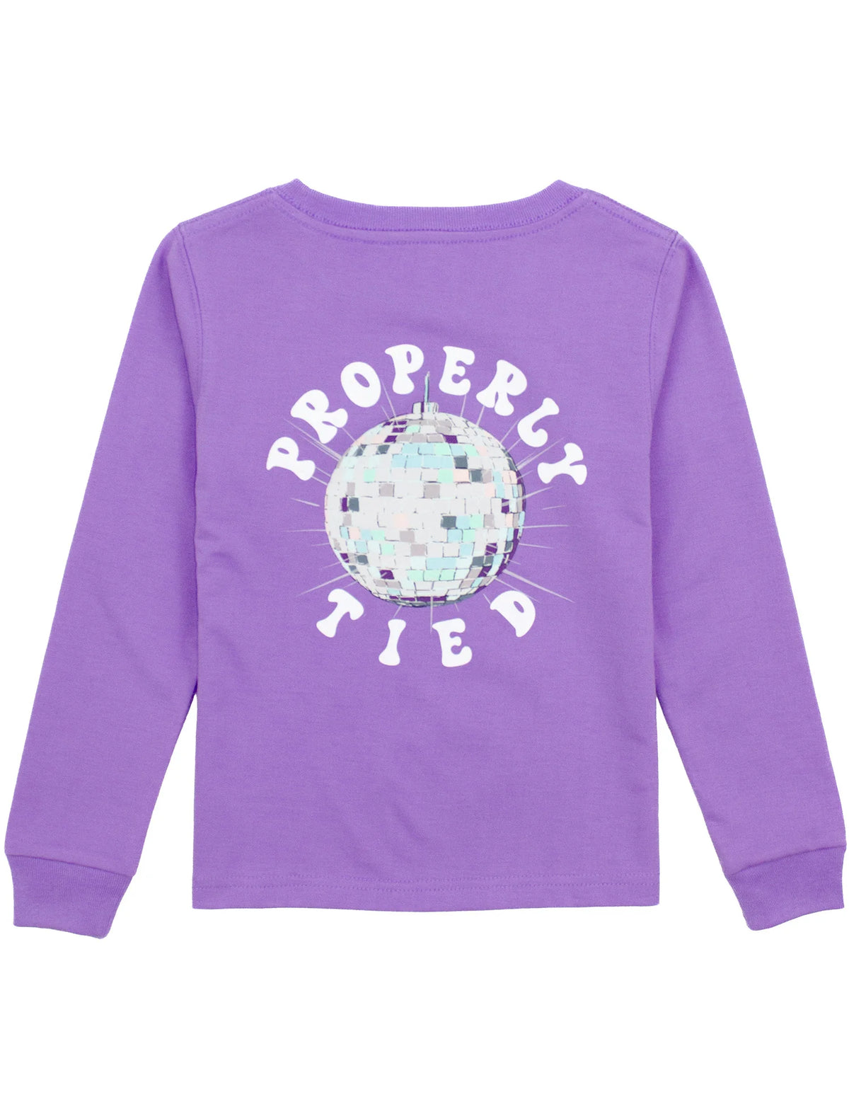 Girls Disco Ball LS -Light Purple