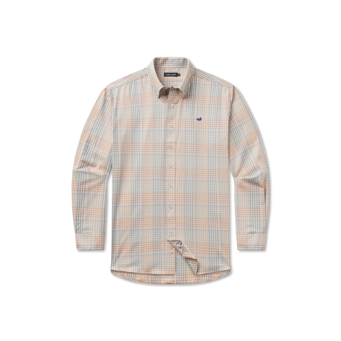 Edgefield Windowpane Dress Shirt - Burnt Taupe & Sage