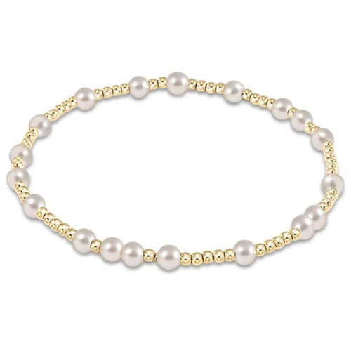 Extend Hope Unwritten 4mm Bead Bracelet - Pearl