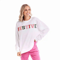 Holiday Patch Sweatshirt- Festive