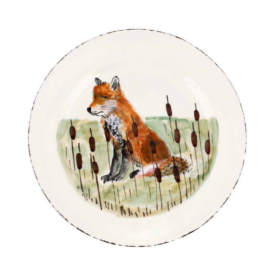Wildlife Fox Salad Plate