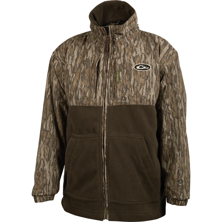 Youth Eqwader Full Zip Mossy Oak Bottomland