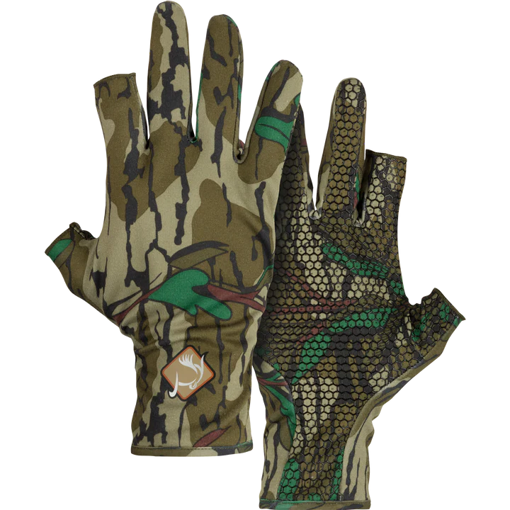 Fingerless Performance Stretch Fit Gloves- Greenleaf