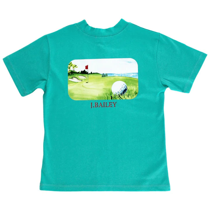 Short Sleeve Logo Tee- Golf on Jewel