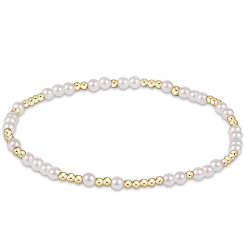 Extend Hope Unwritten 3mm Bead Bracelet - Pearl