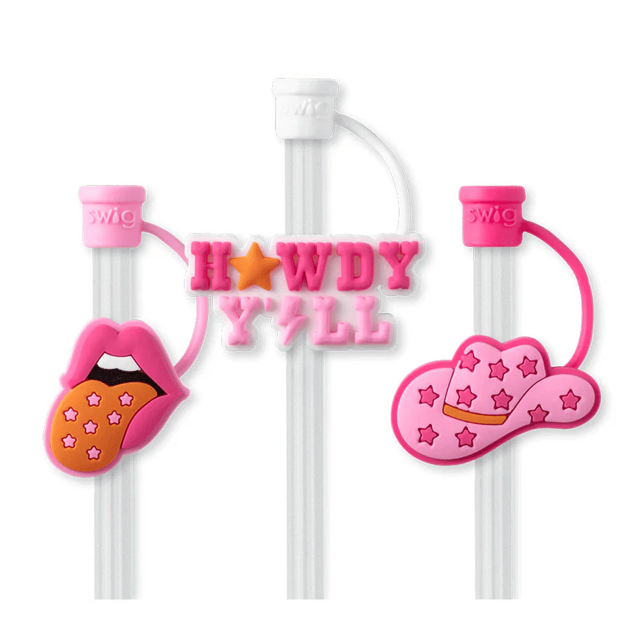 Straw Topper Set - Howdy Y’all