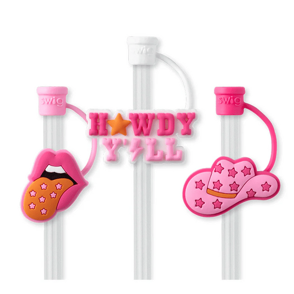 Straw Topper Set - Howdy Y’all